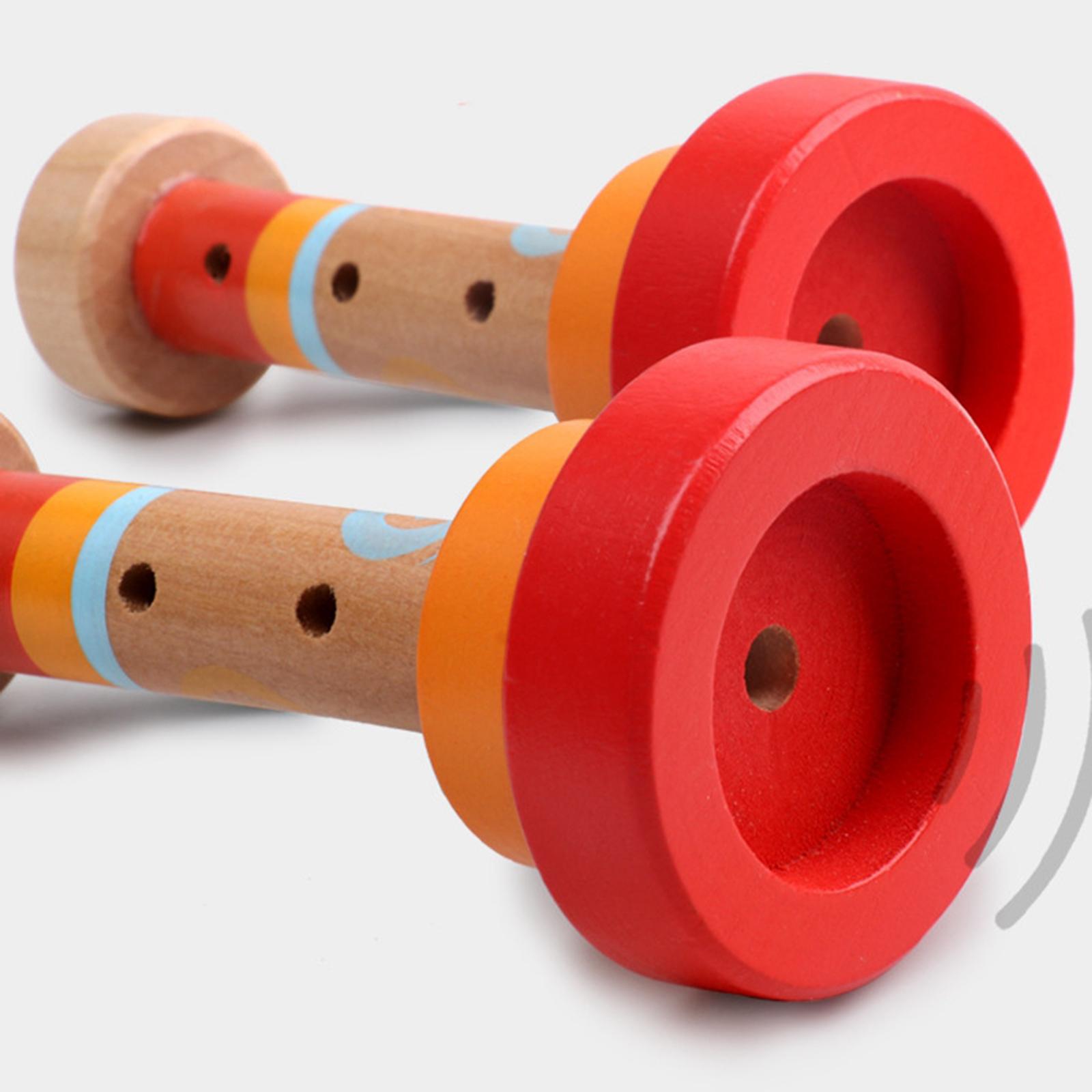 Musical Instrument Bugle - Children Wooden Trumpet Bugle Toy Musical