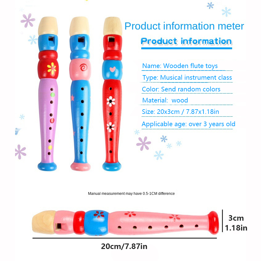 Hot Colorful Wooden Flute Musi - Musical Instrument Harmonium 评论和价格