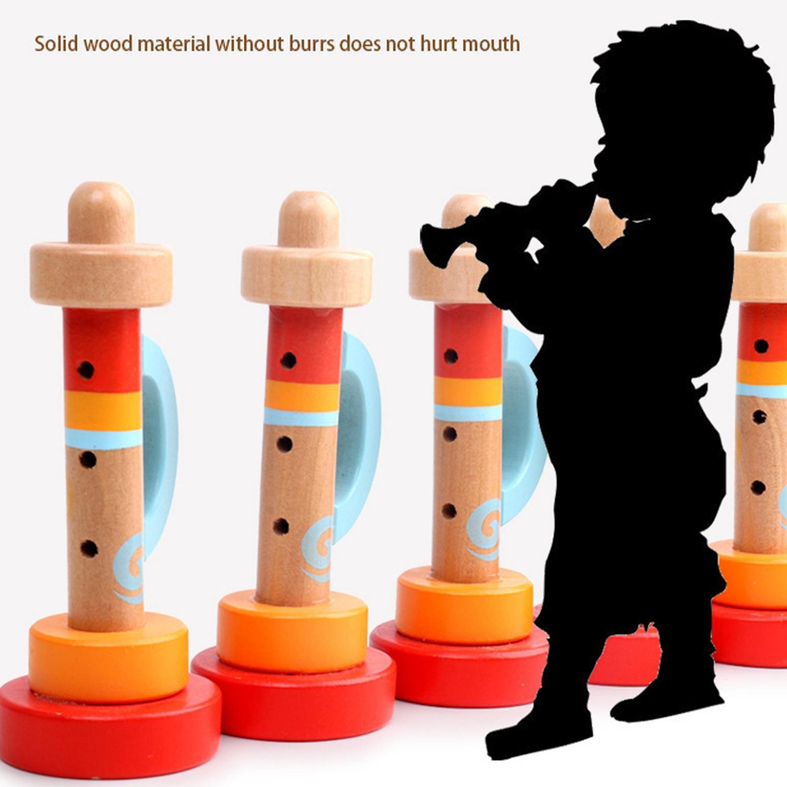 Children Wooden Trumpet Bugle  - Musical Instrument Bugle 评论和价格