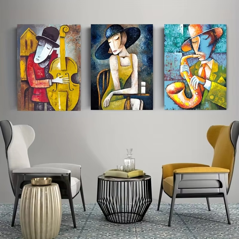 Abstract Picasso Artwork Man P - Picture Of Musical Instrument 评论和价格