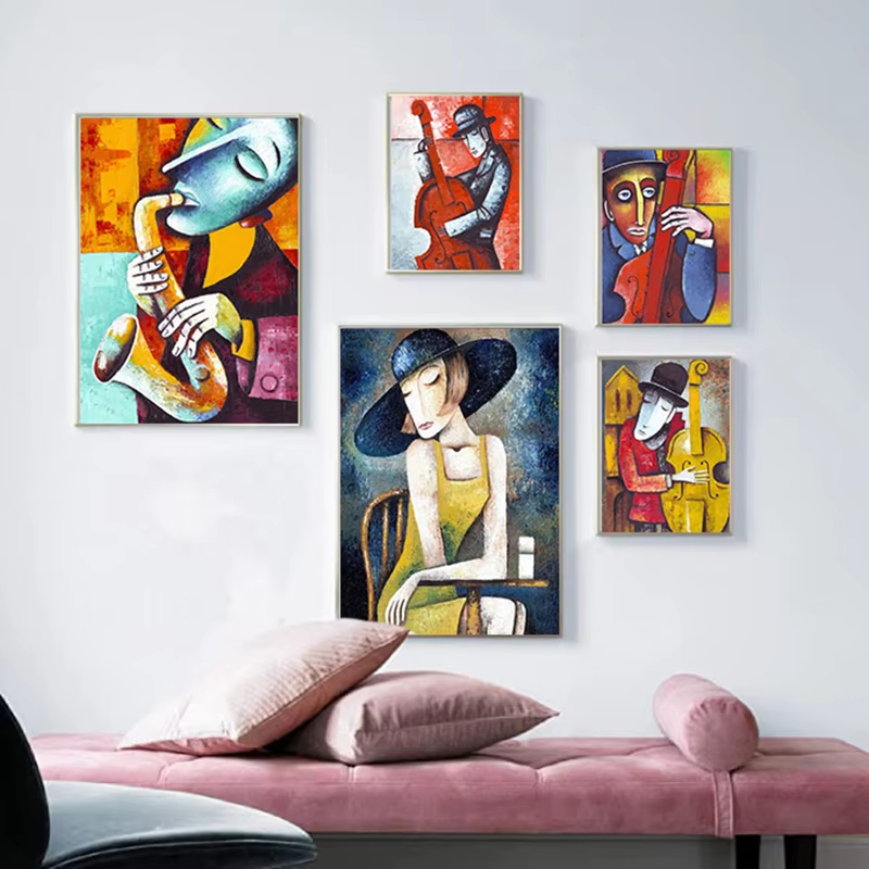 Abstract Picasso Artwork Man P - Picture Of Musical Instrument 评论和价格