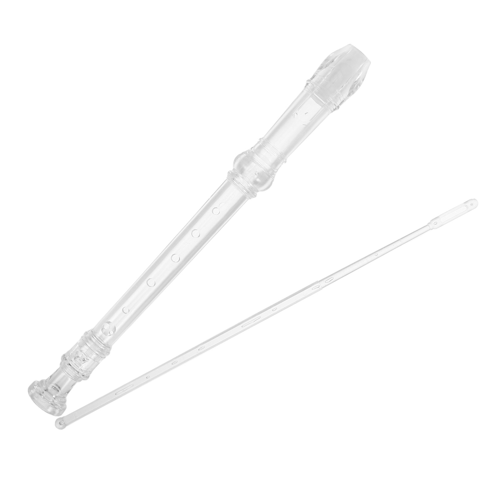 1Set 8-Hole Transparent Sopran - Soprano Recorder Plastic 评论和价格