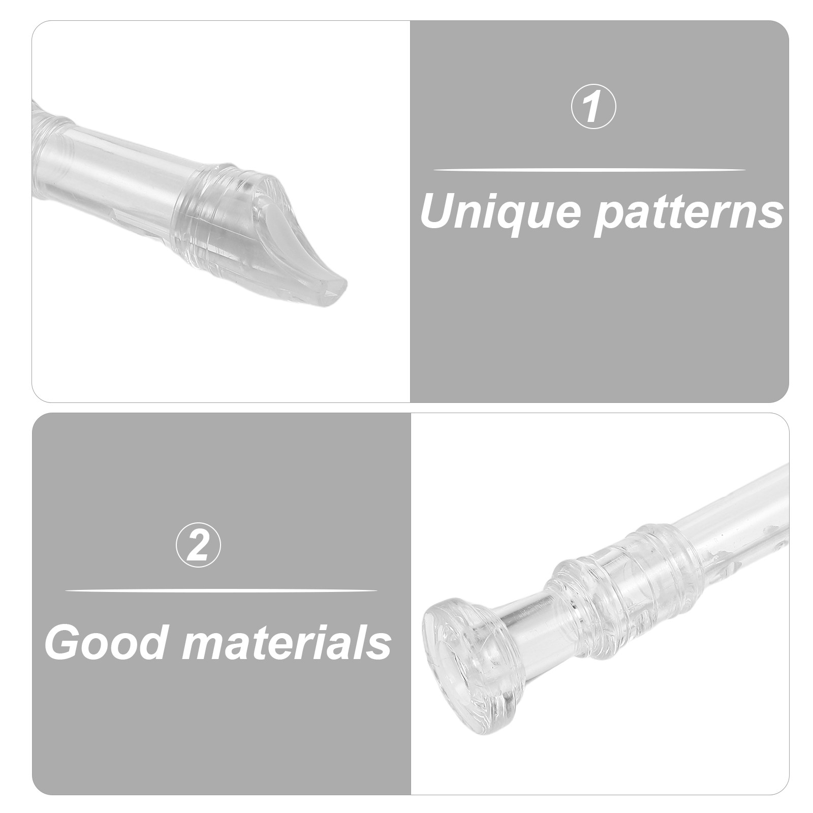 1Set 8-Hole Transparent Sopran - Soprano Recorder Plastic 评论和价格