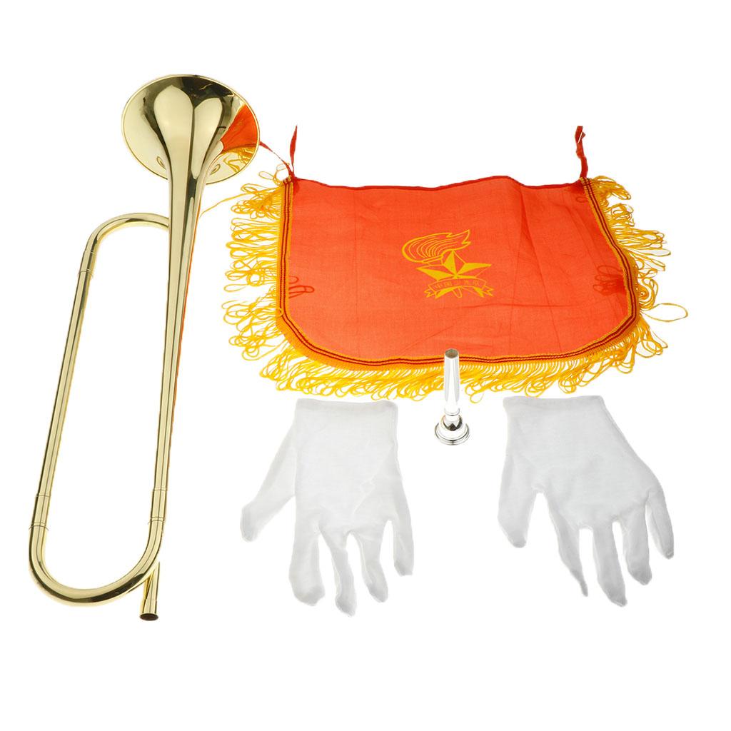 Kids Trumpet Brass Golden Bugl - Musical Instrument Bugle 评论和价格
