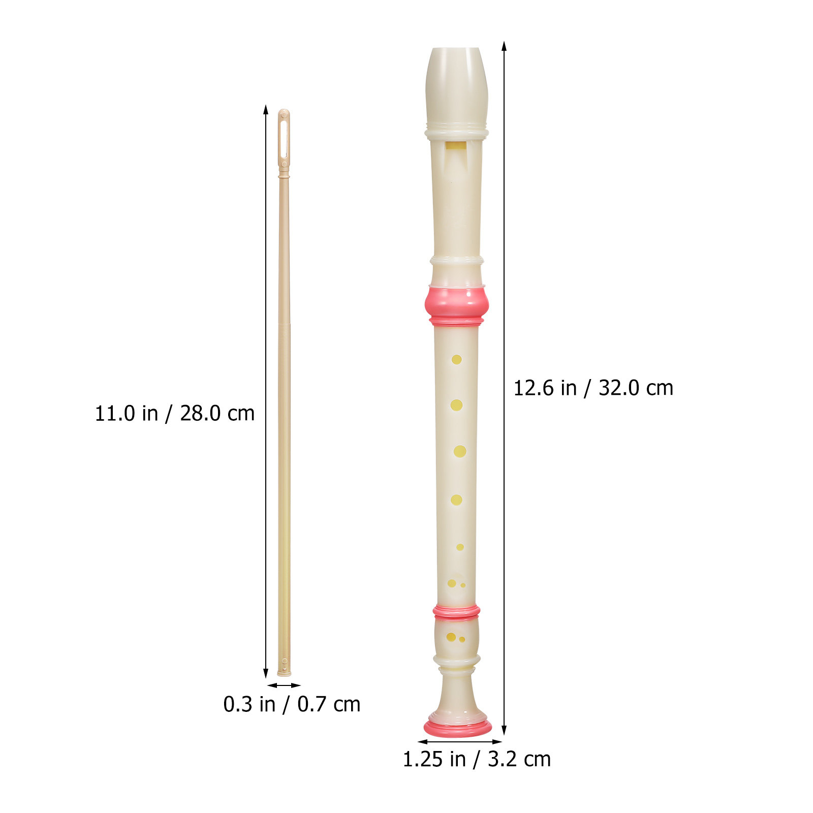 Soprano Recorder 2 Piece 8 Hol - Soprano Recorder Plastic 评论和价格