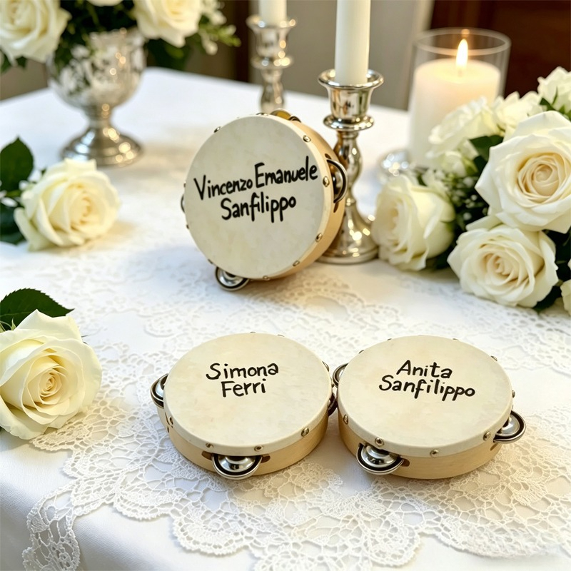 3/5PCS ﻿ Wedding Tambourine Dr - Musical Instrument And Names 评论和价格