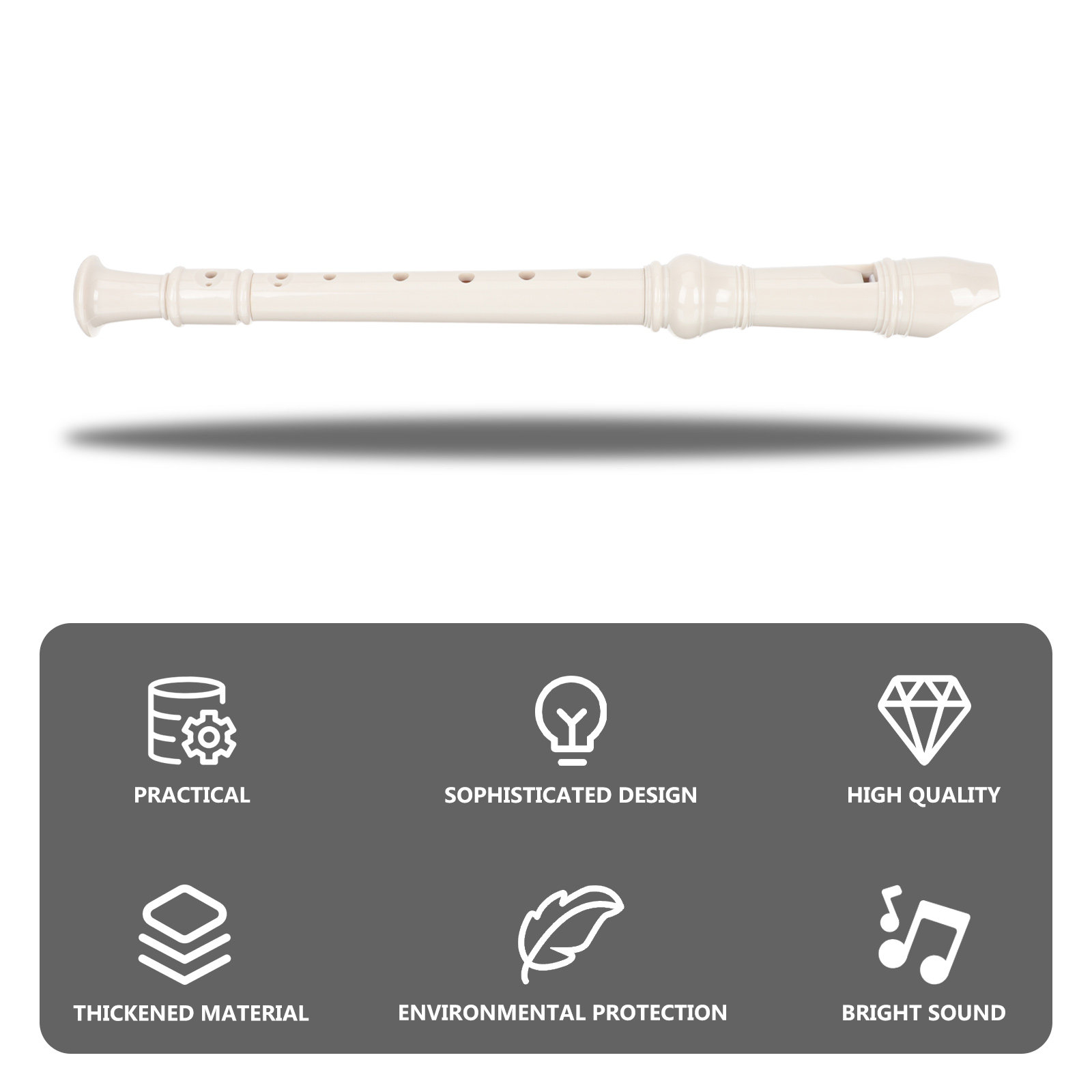 1Set Kids 8-Hole Soprano Recor - Soprano Recorder Plastic 评论和价格