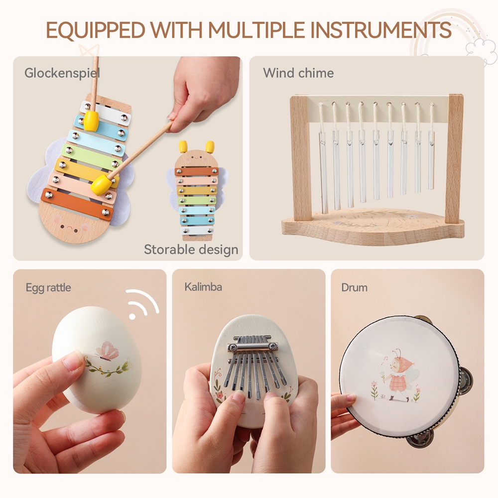 Music Toys Baby Wooden Montess - Musical Instrument Harmonium 评论和价格