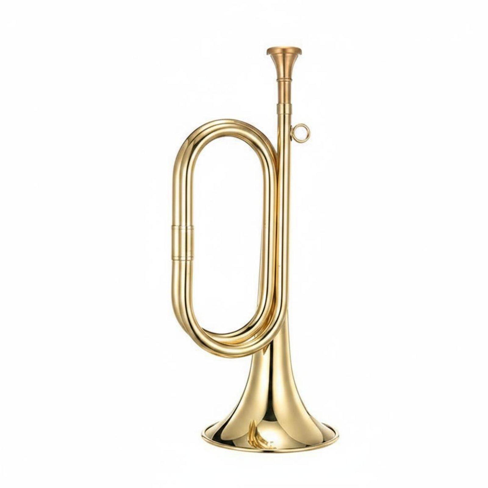 Brass Musical Horn Portable Ca - Musical Instrument Bugle 评论和价格
