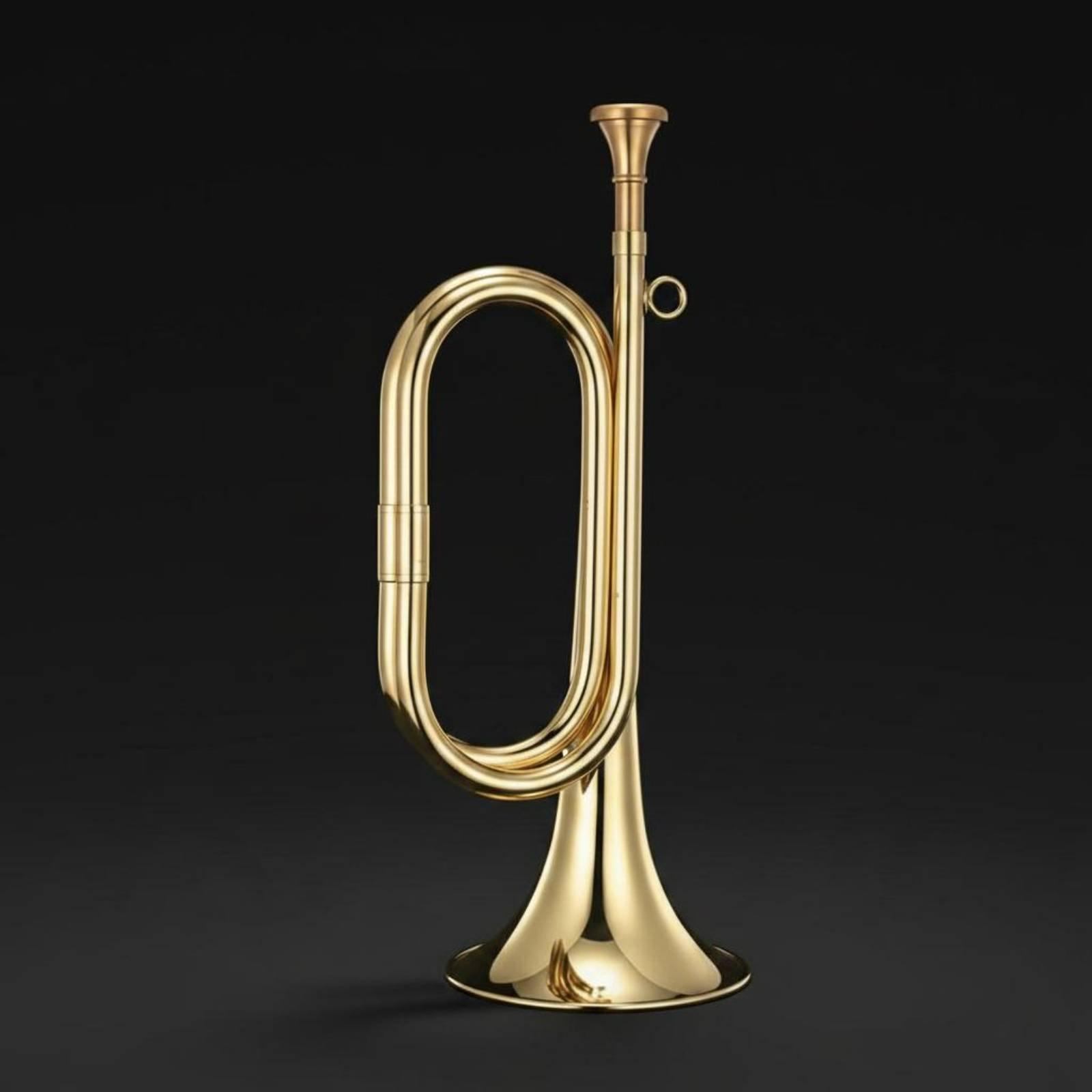 Brass Musical Horn Portable Ca - Musical Instrument Bugle 评论和价格