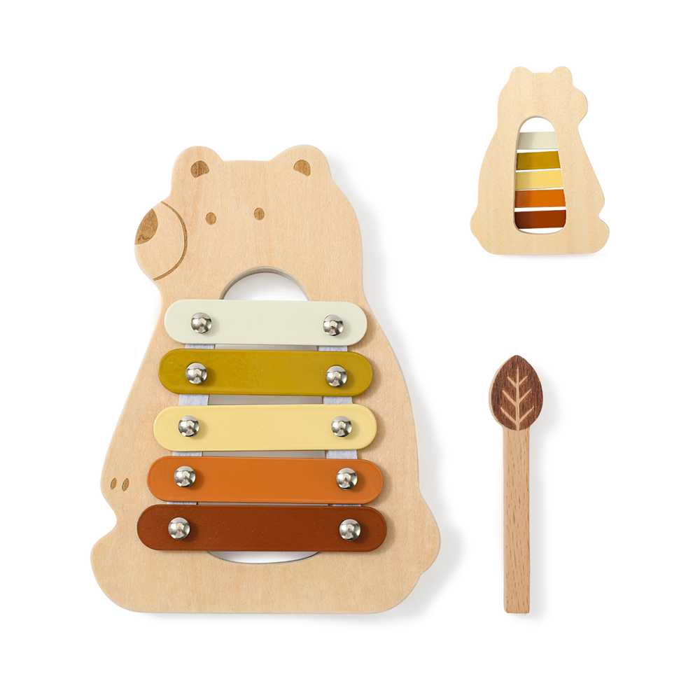 Wooden Bear Xylophone Toys 5 C - Musical Instrument Harmonium 评论和价格