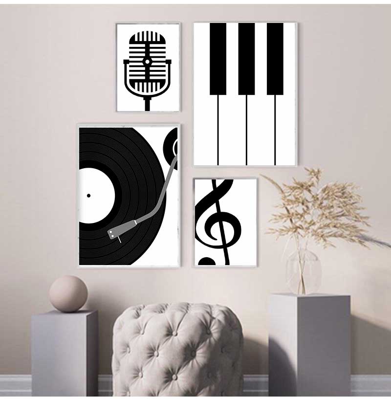 Minimalist Instrument Posters  - Picture Of Musical Instrument 评论和价格