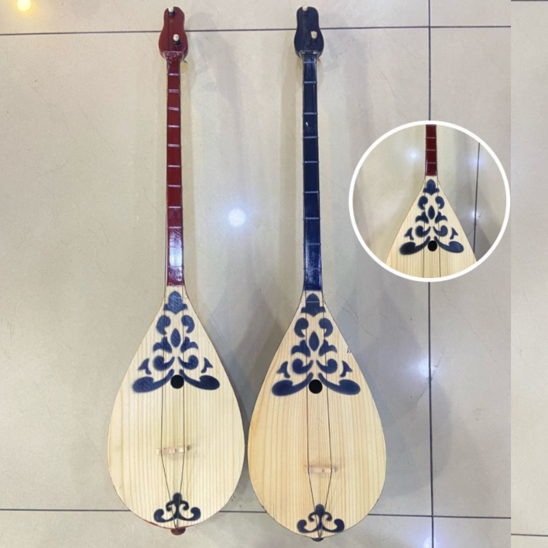 80CM Dombra 2 String Kazakh Et - Musical Instrument Harmonium 评论和价格