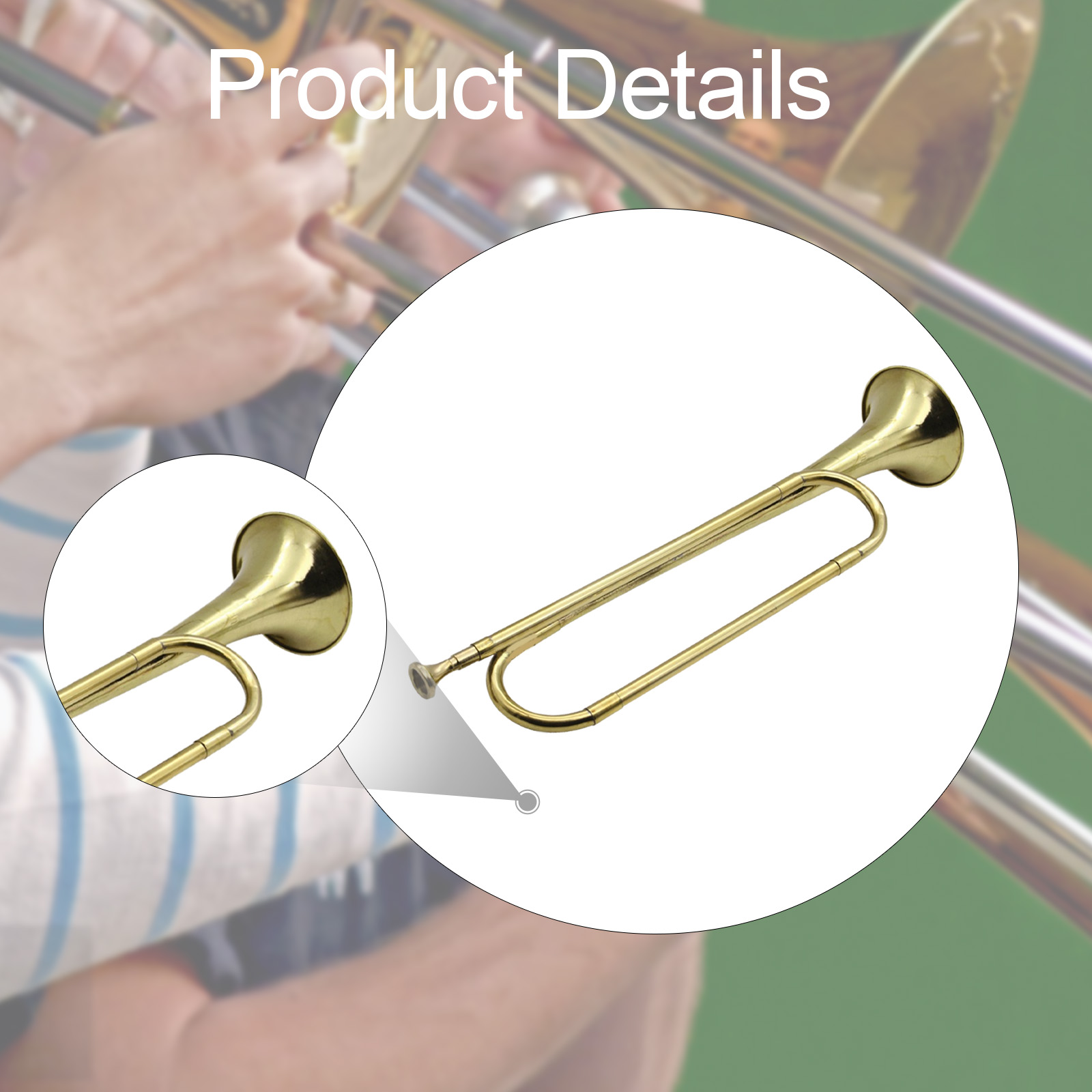 Brass Trumpet Bugle Music Inst - Musical Instrument Bugle 评论和价格
