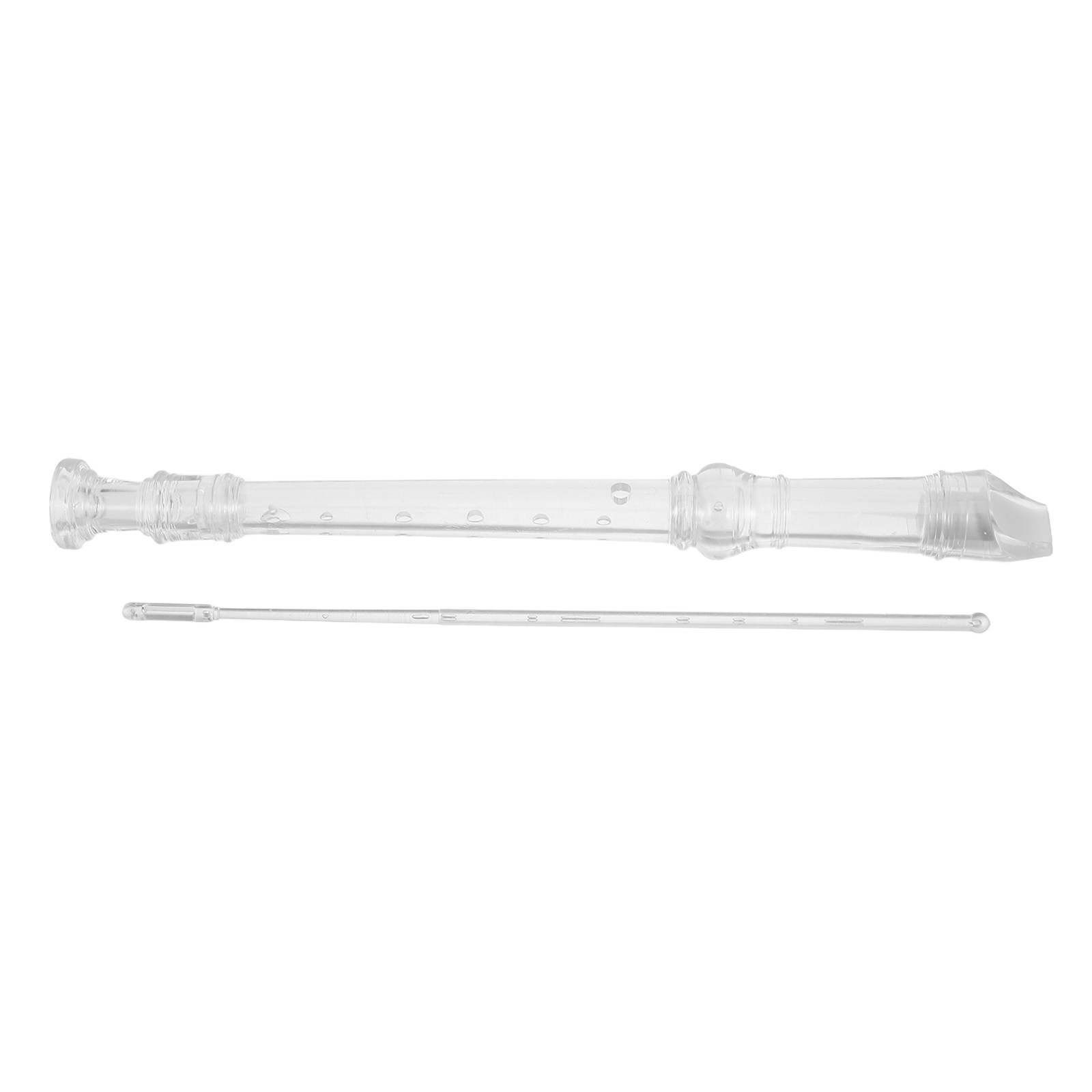 1Set 8-Hole Transparent Sopran - Soprano Recorder Plastic 评论和价格