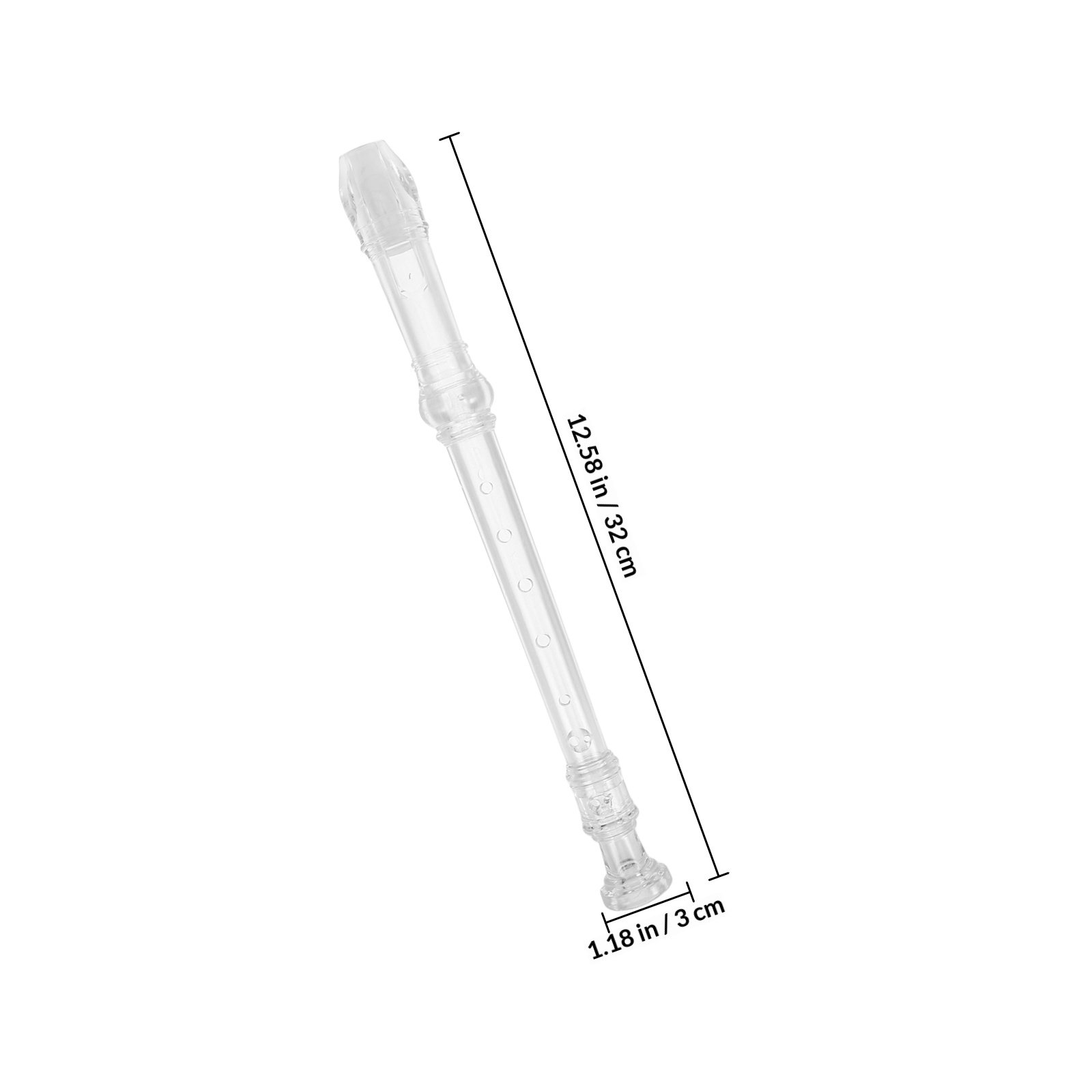 1Set 8-Hole Transparent Sopran - Soprano Recorder Plastic 评论和价格