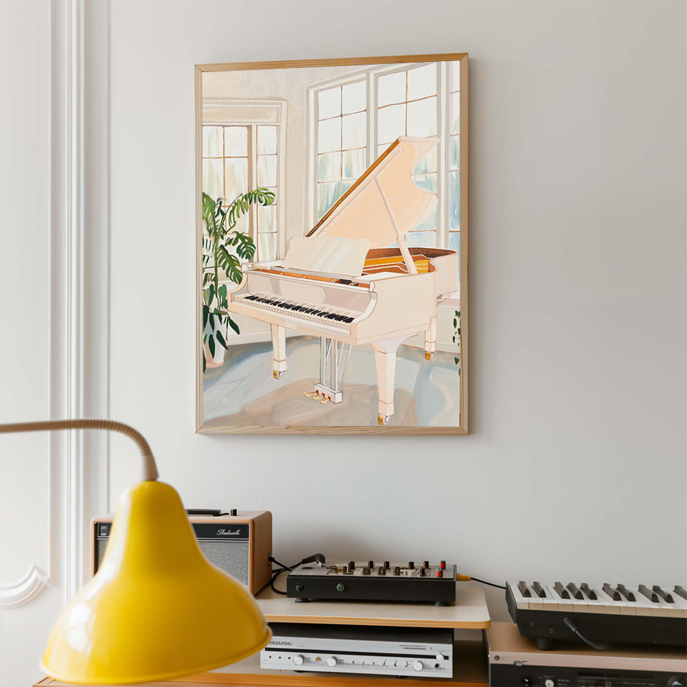 Retro Musical Art Poster Recor - Picture Of Musical Instrument 评论和价格