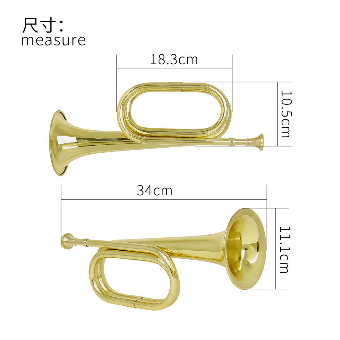 M MBAT Bugle Call Trumpet Bras - Musical Instrument Bugle 评论和价格